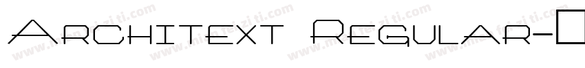 Architext Regular字体转换
